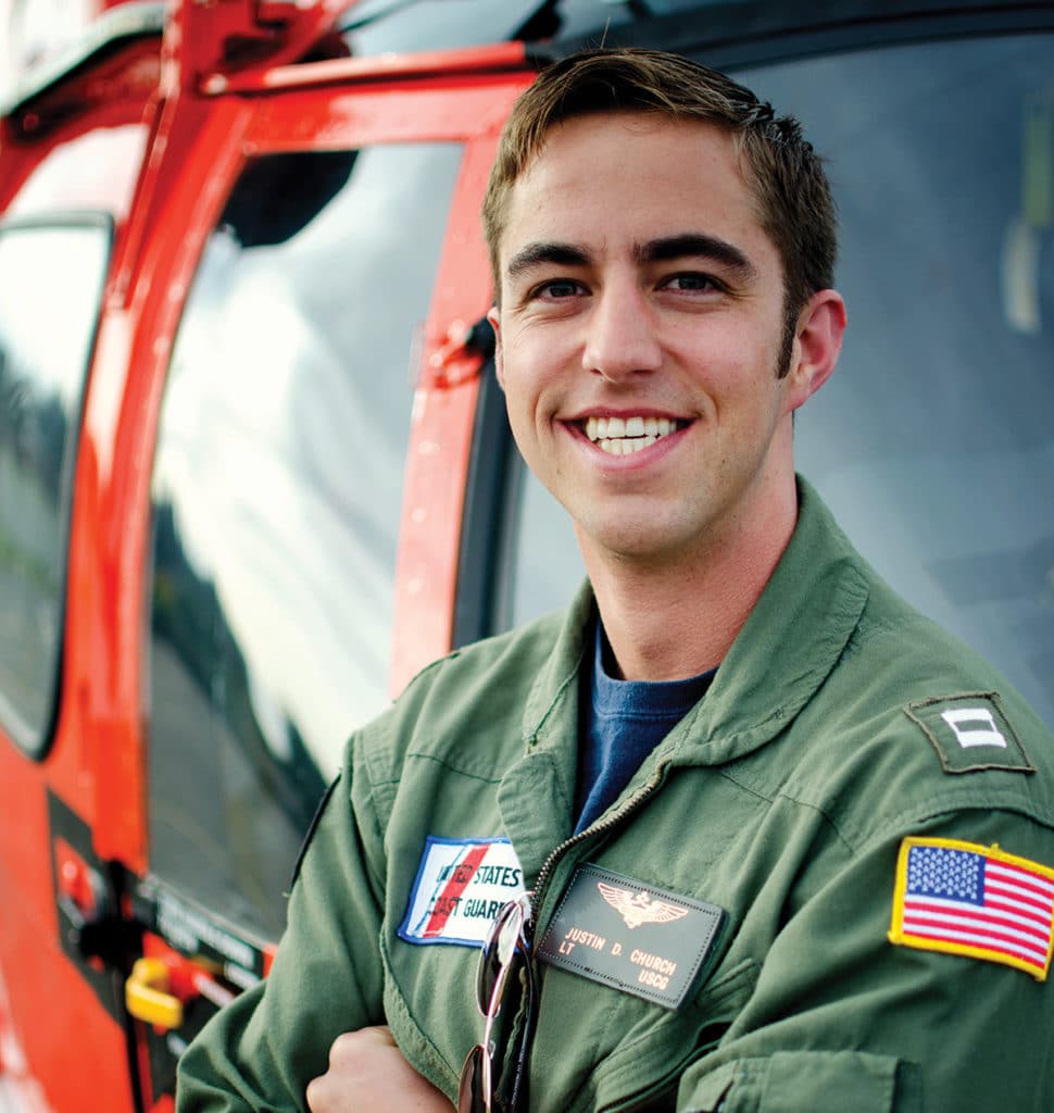 U.S. Coast Guard Rescue Pilot Lt. Justin Church
