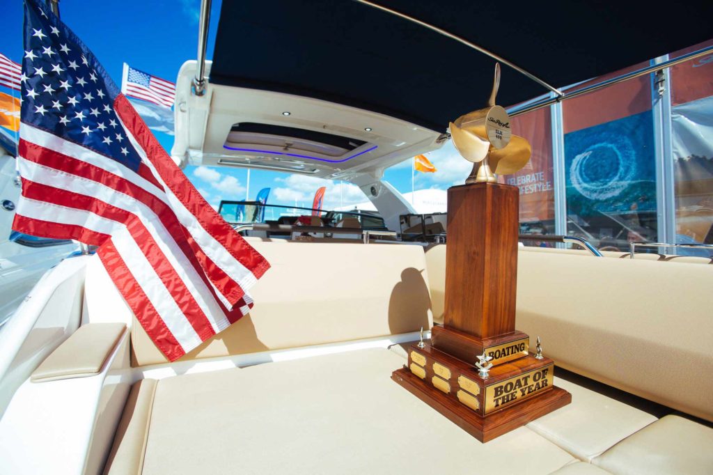 Sea Ray Awarded Boating 2017 Boat of the Year Trophy
