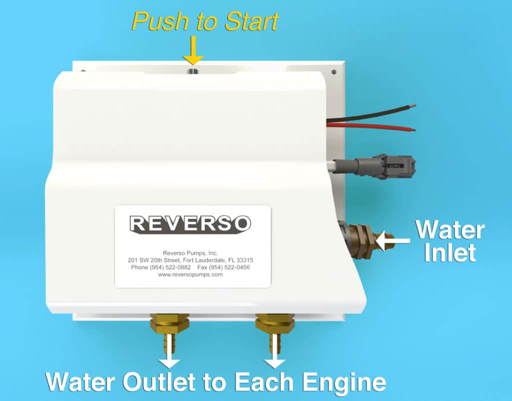 Reverso Outboard Engine Automatic Flushing System