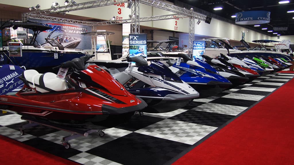 Yamaha Boats and PWCs On Display