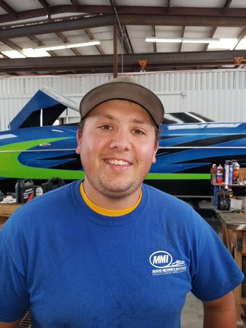 MTI graduate Mercury-certified technician Jacob Parker, of Wilson, Oklahoma