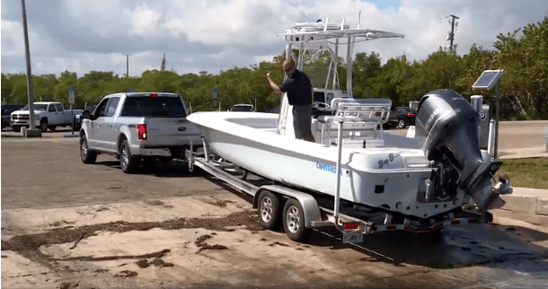 Launching a boat