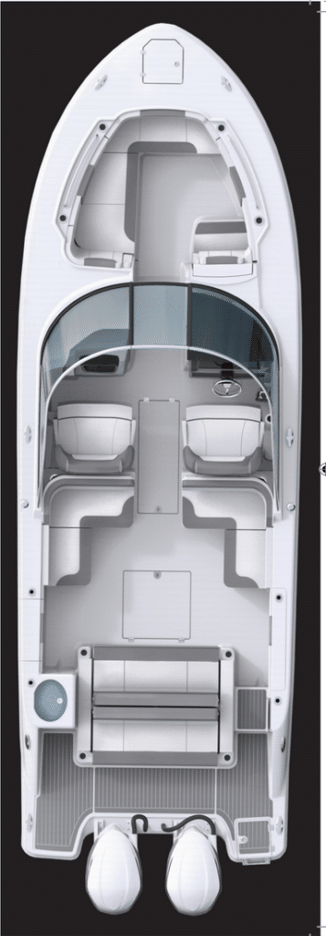 Robalo R317 accomodation plan