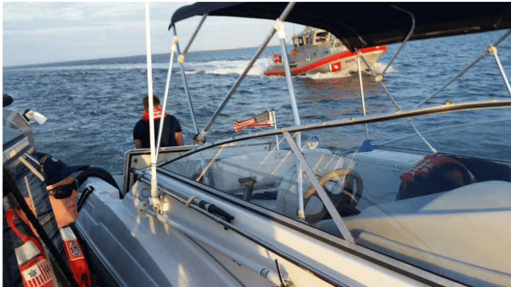 CG Dewaters Boat at Virginia Beach