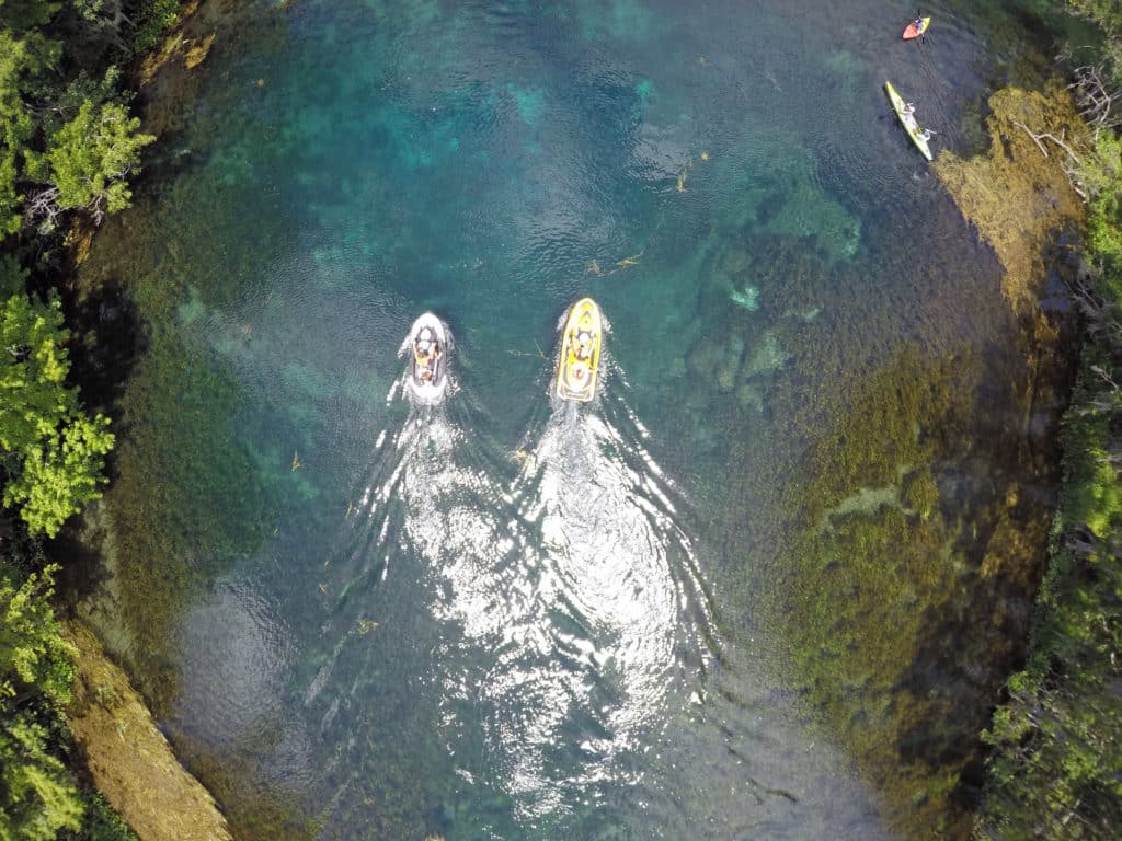 Drone view of Sea Doo