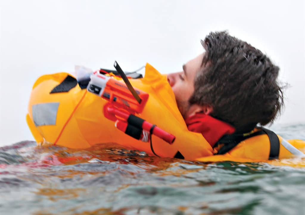 McMurdo SmartFind S20 attached to a life jacket