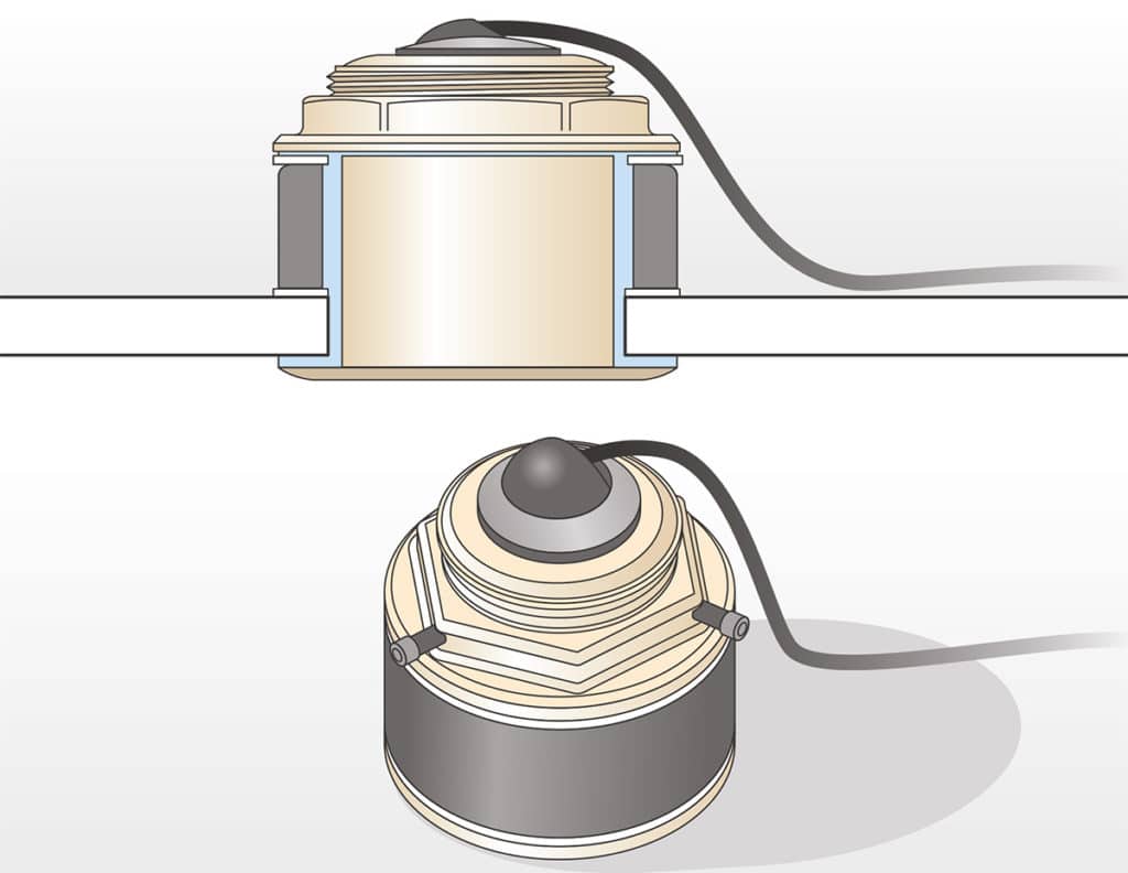 Flush-Mount Through-Hull Transducers