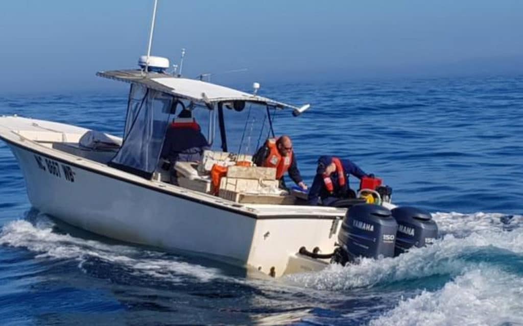 Coast Guard Assists Boaters Taking On Water