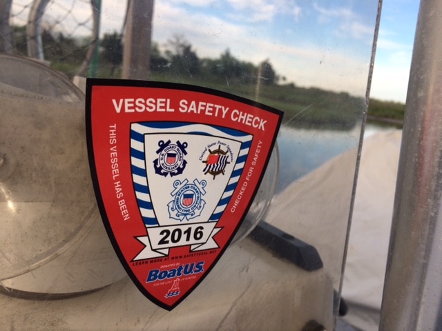 Vessel Safety Check Sticker