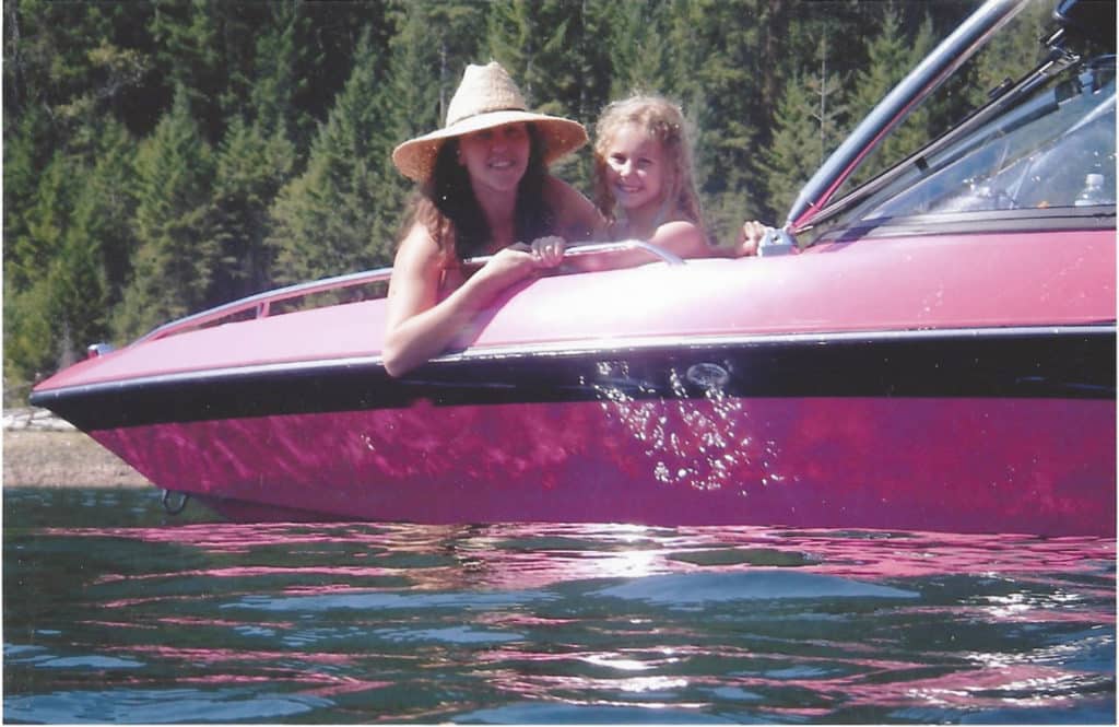 The Bentley family loves their pink Malibu