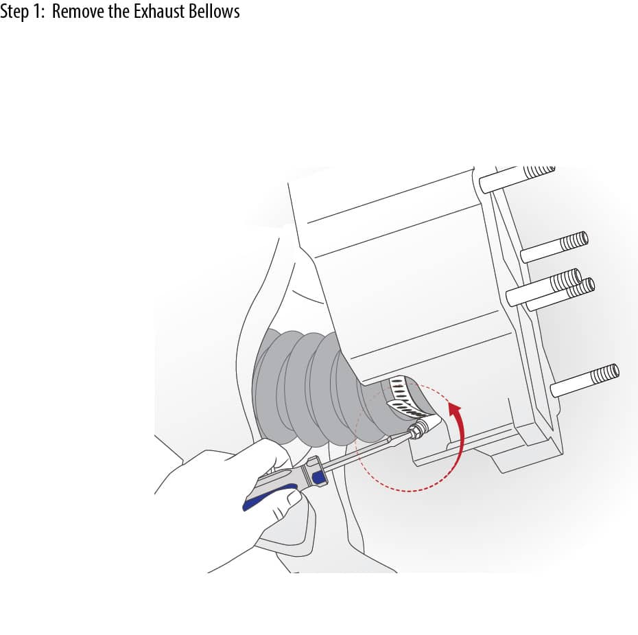 Replacing Exhaust Bellows