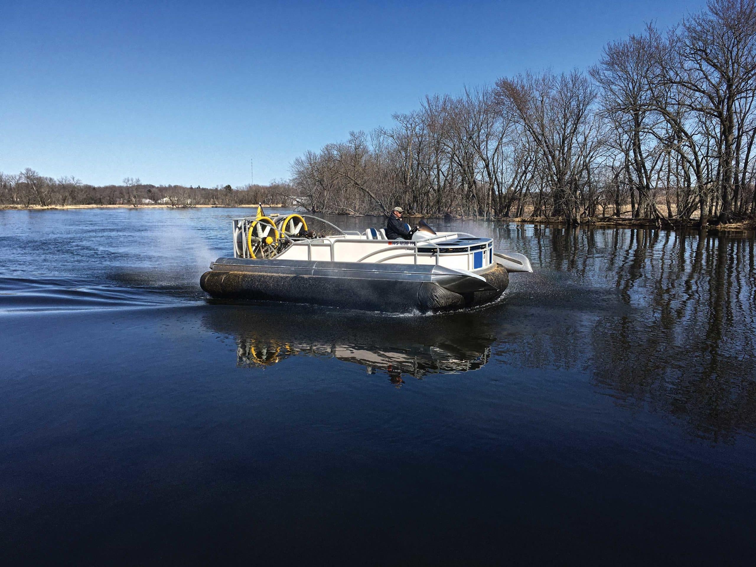 The Hovertoon: A Pontoon Boat-Hovercraft Hybrid