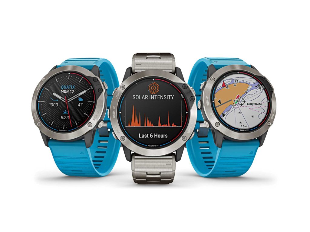 Quatix 6 Solar watch for tides and time