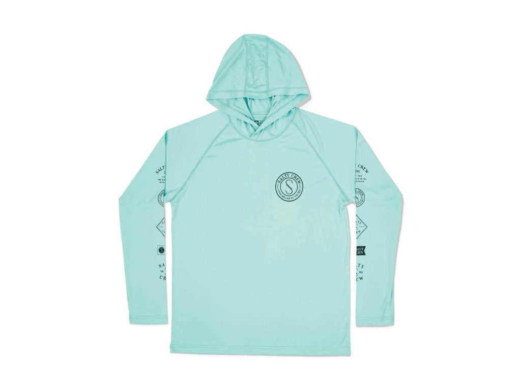 Salty Crew hooded tech shirt for sun protection