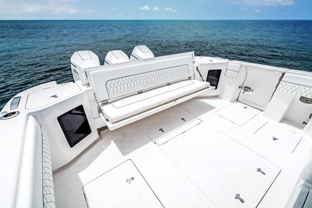 Intrepid 438 Evolution aft seating