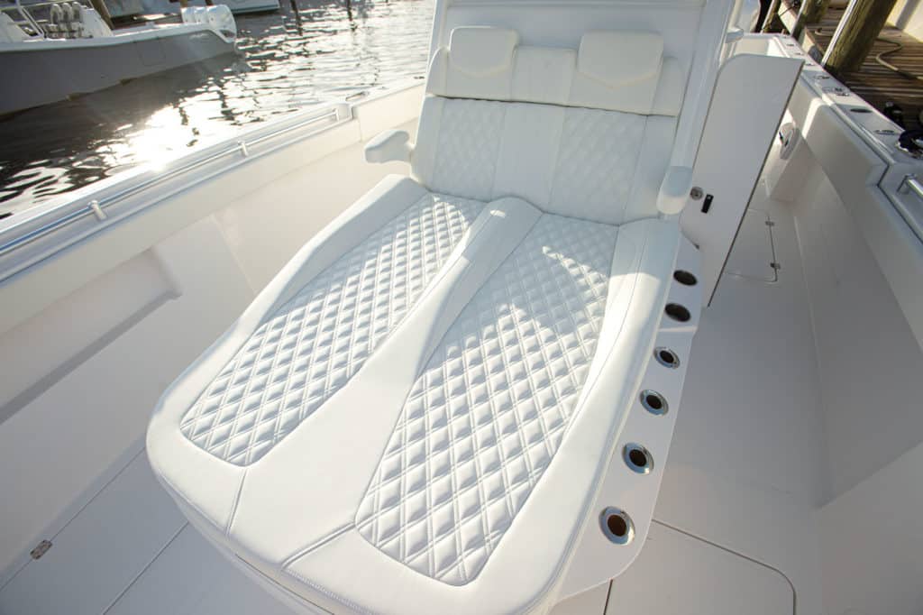 Invincible 33 Catamaran forward lounge