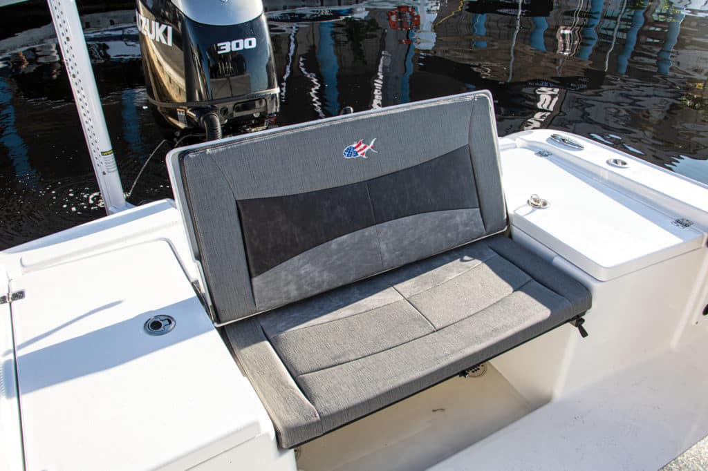 Crevalle Boats 26 HBW aft seat