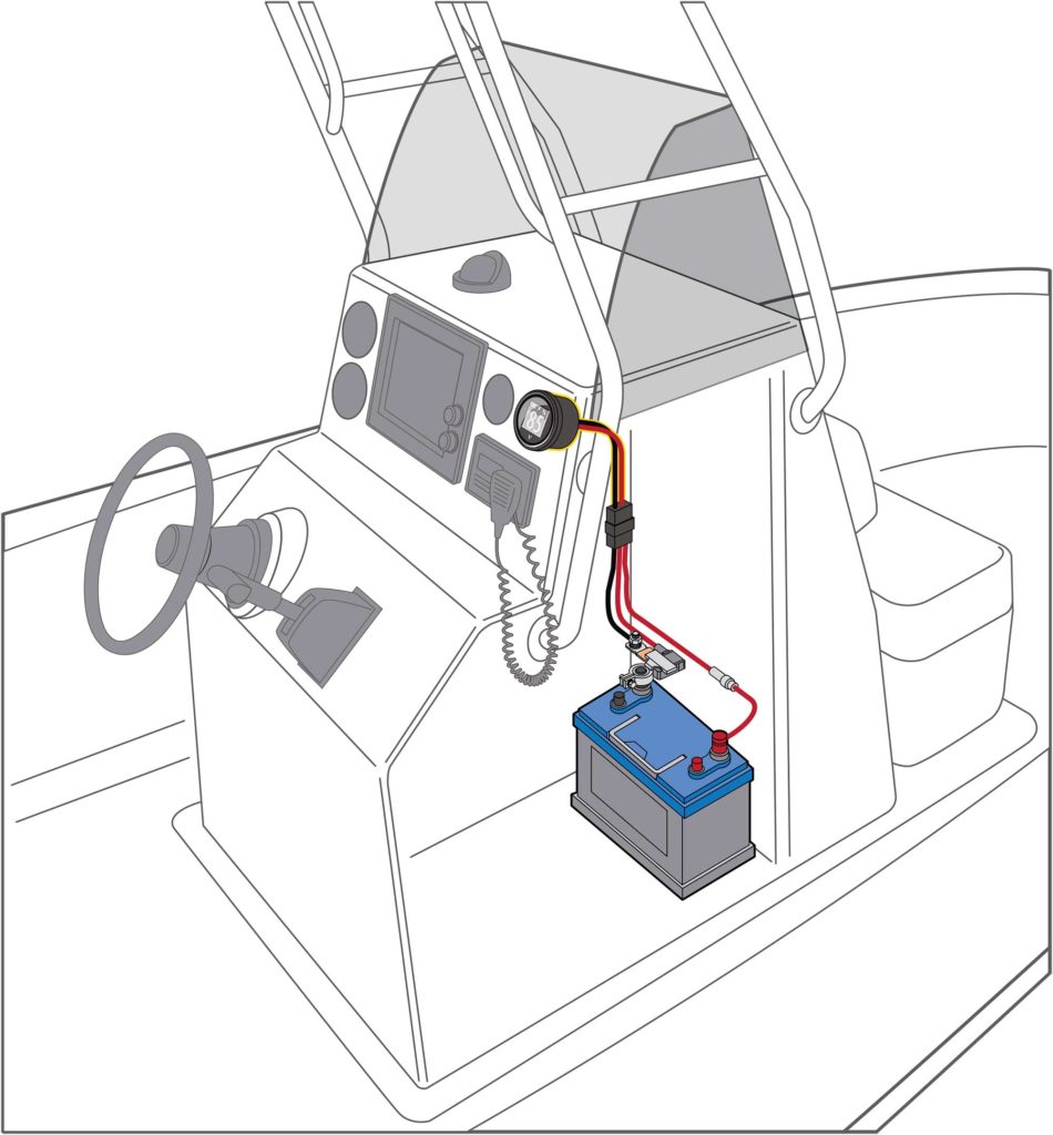 Battery monitoring system installed