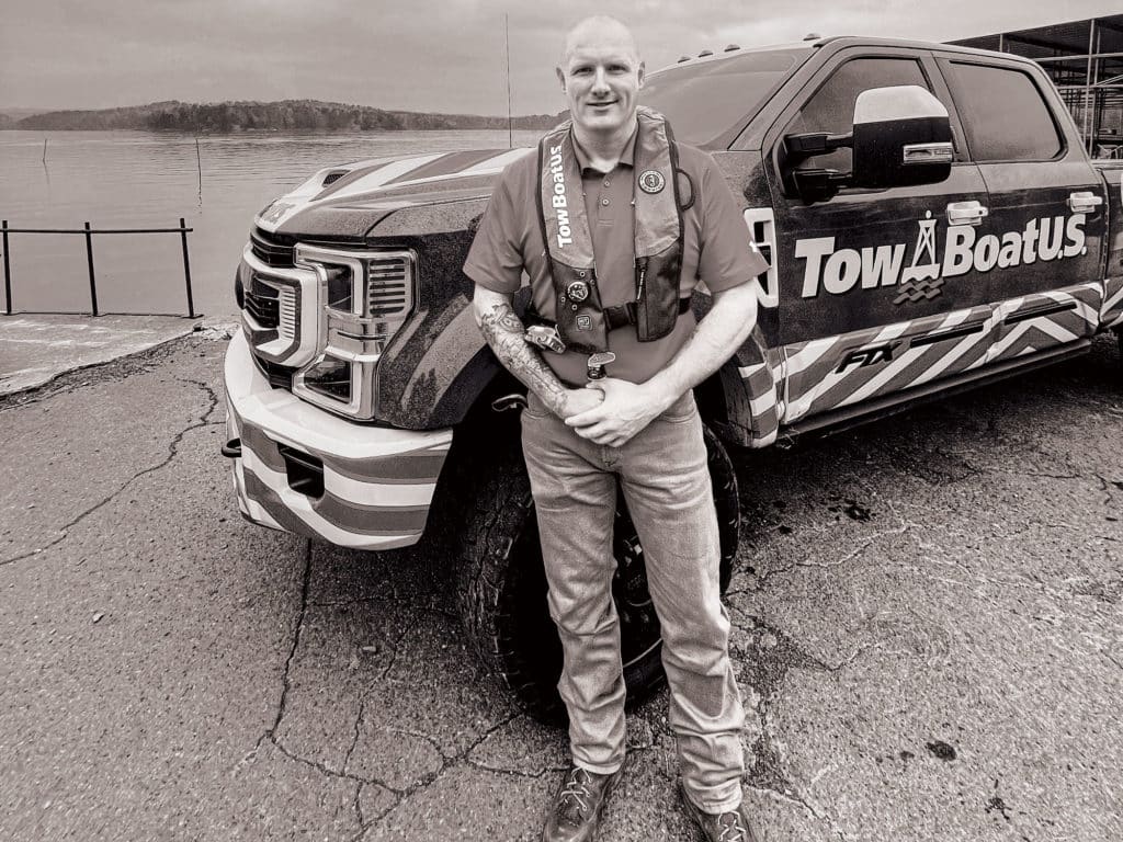 Chris Day at the boat ramp