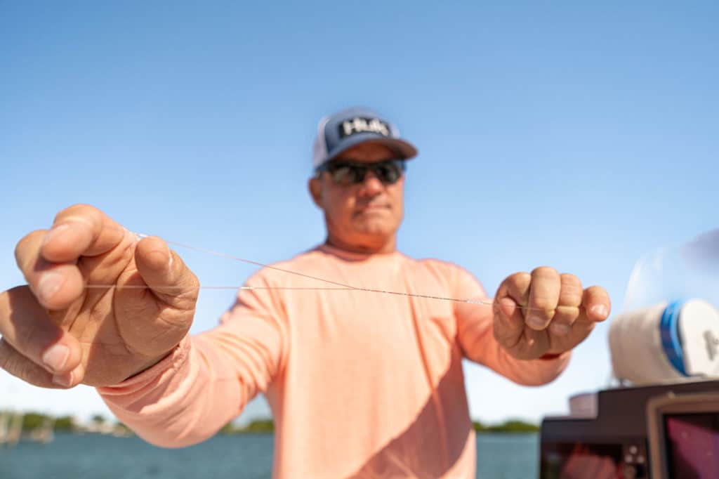 Angler wearing Huk clothing