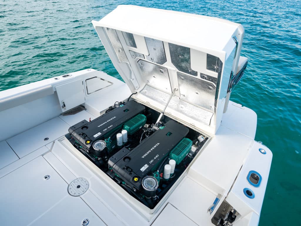 Volvo Penta access on Solace 41