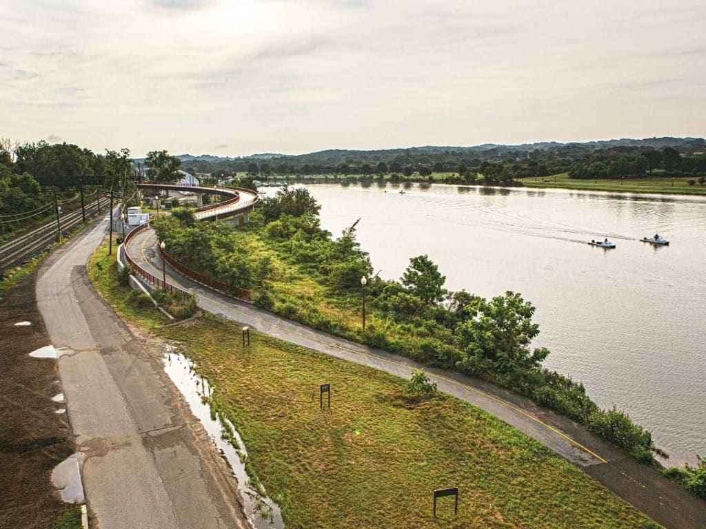 Anacostia River where the club is located