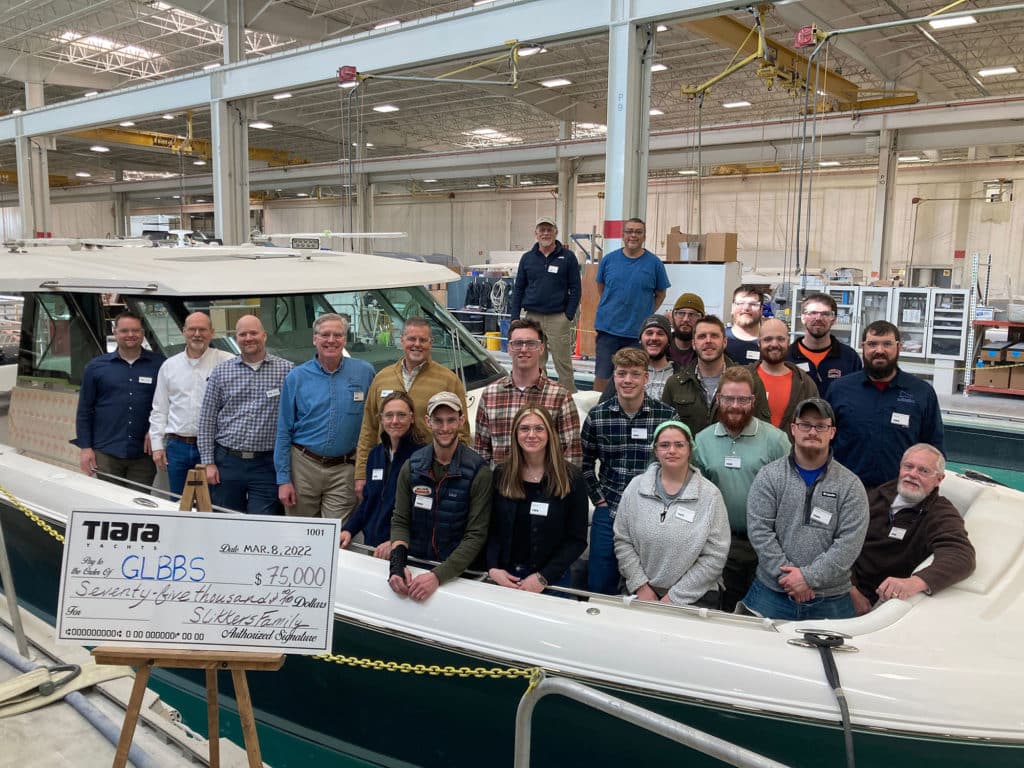 Great Lakes Boatbuilding School with funding from Tiara