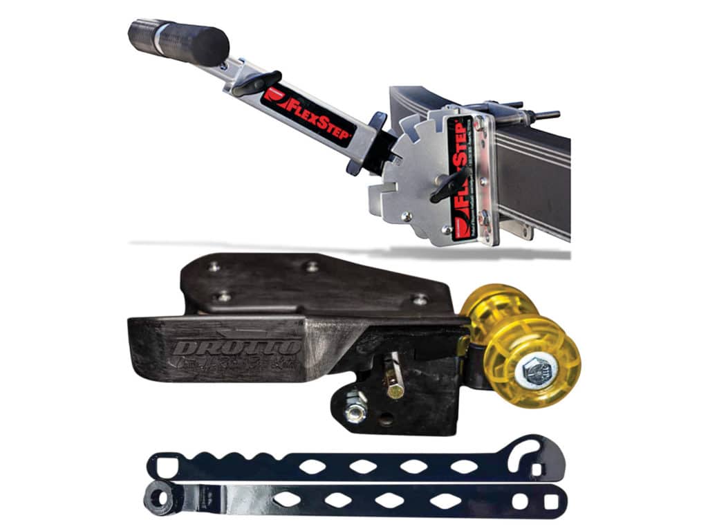 Trailer accessories for getting into boat