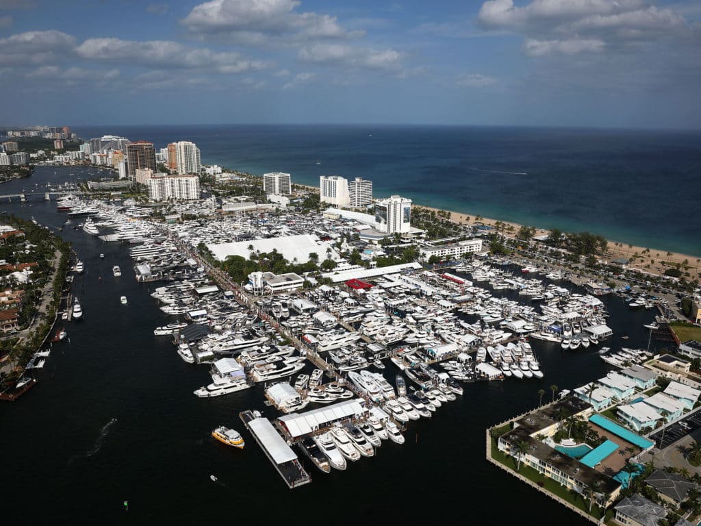 Fort Lauderdale Boat Show aerial view