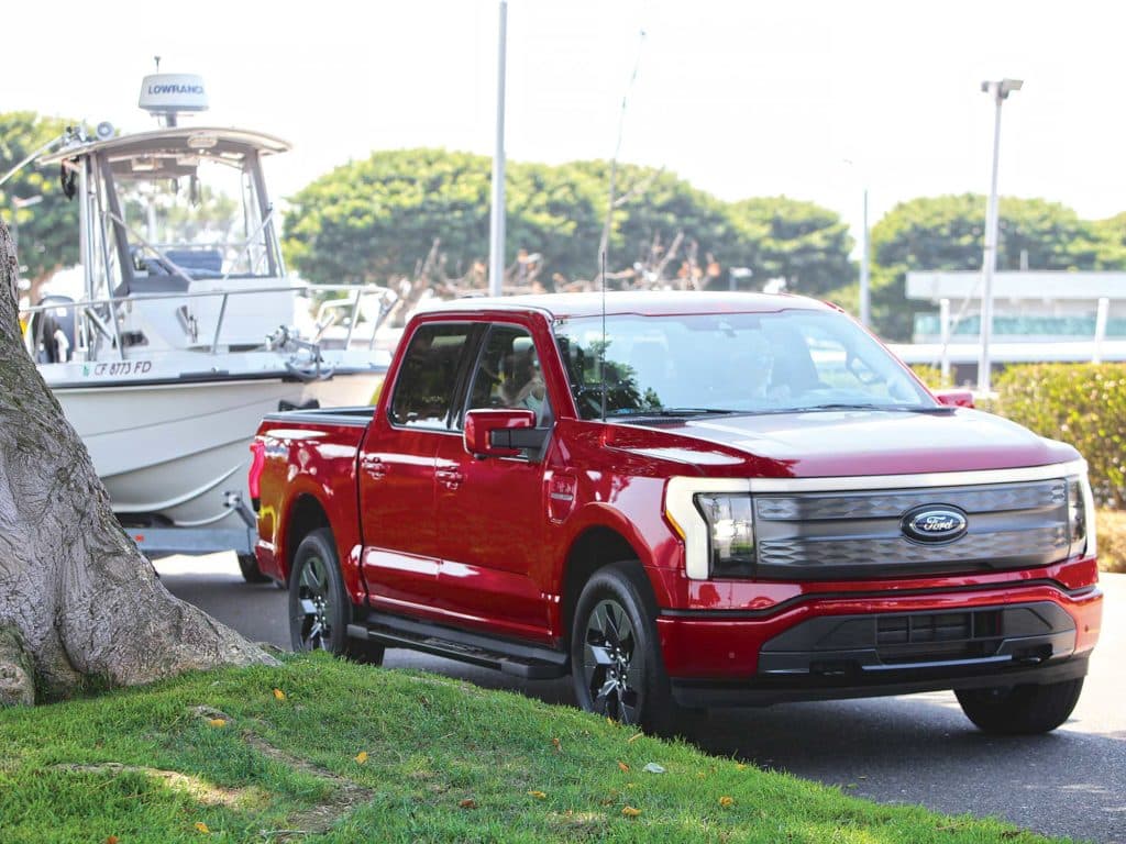 F-150 Lightning on the street