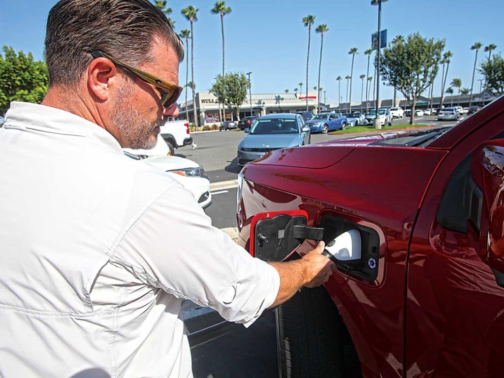 F-150 Lightning charging