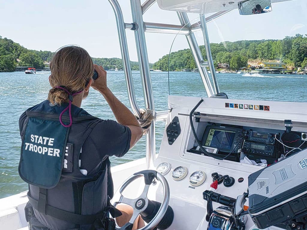Riding along with the water cops