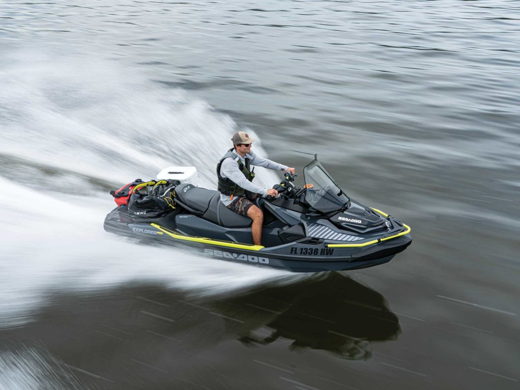 Sea-Doo Explorer Pro 170 running