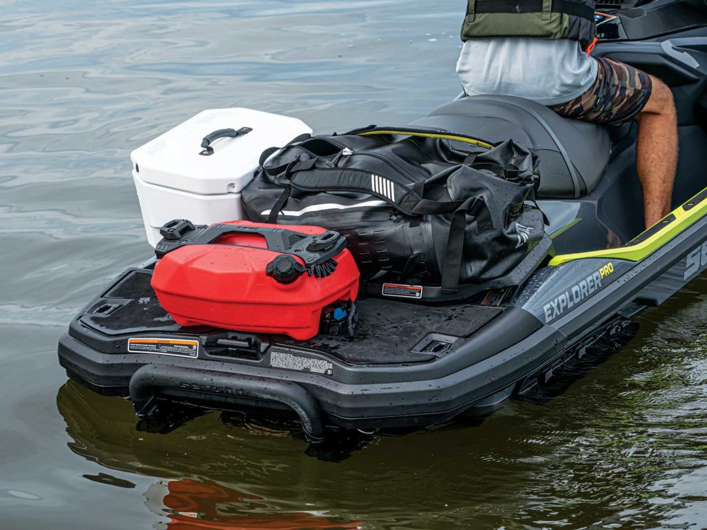 Sea-Doo Explorer Pro 170 gear and cooler