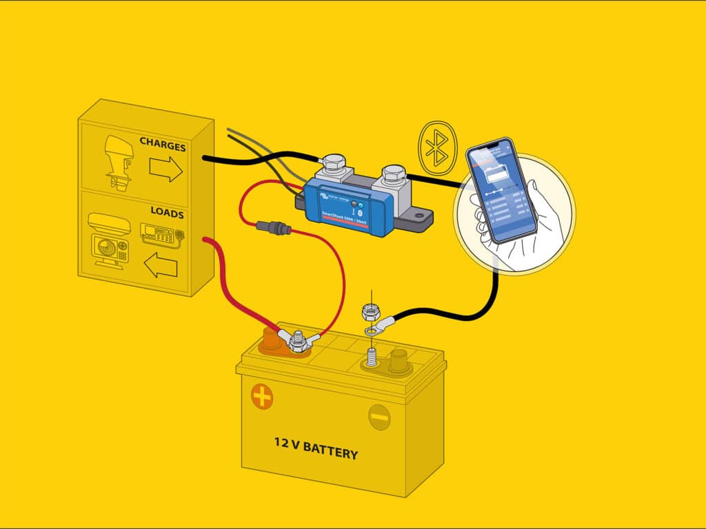 Checking battery voltage using app