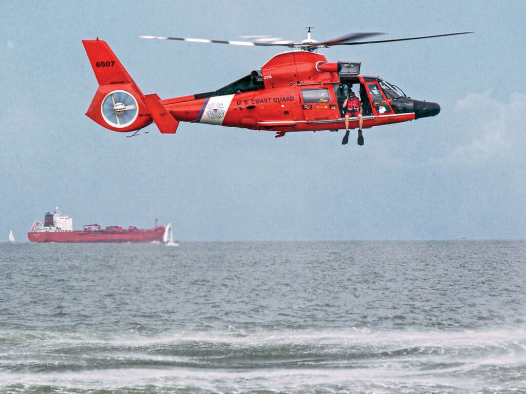 US Coast Guard MH-65 helicopter