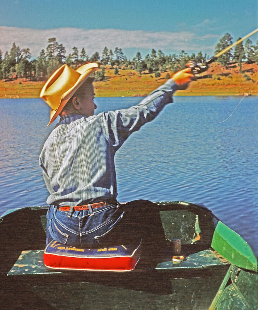 Casting a Super-Duper lure in the 1960s