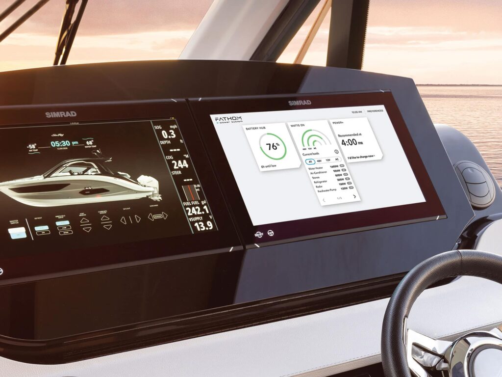 Navico Group Fathom 2.0 control on MFD