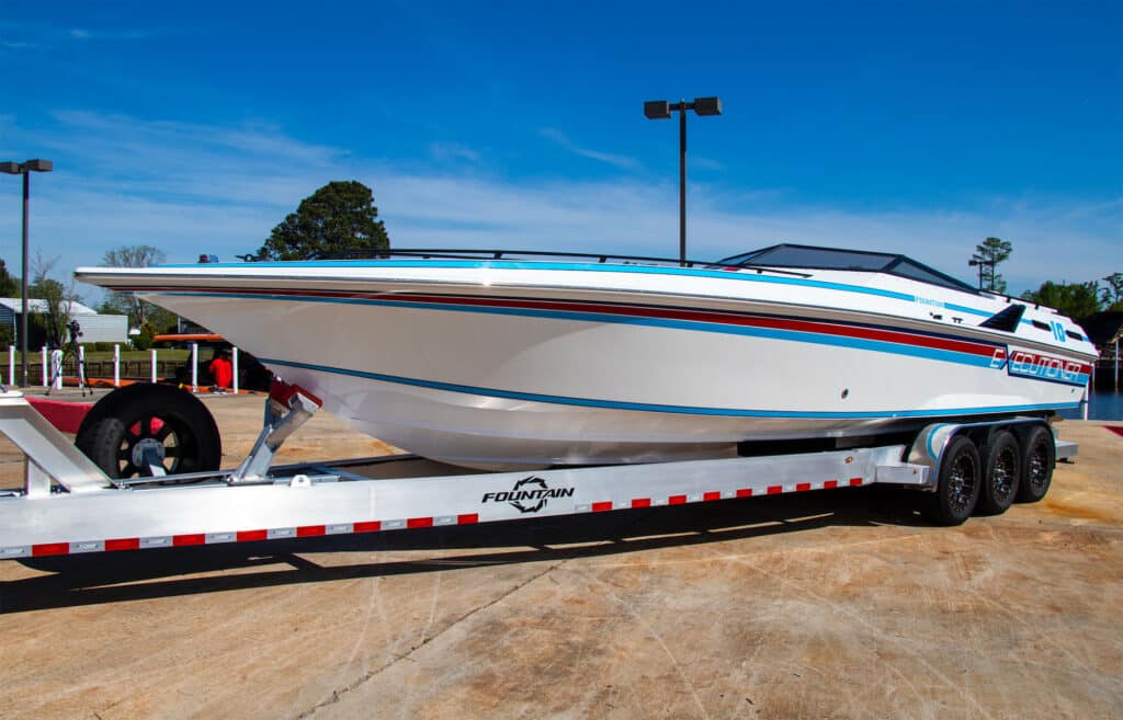 Fountain on a custom trailer