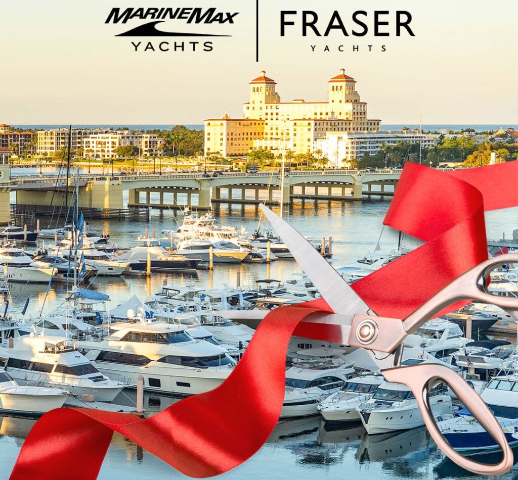 Ribbon-cutting ceremony in West Palm Beach, FL for MarineMax