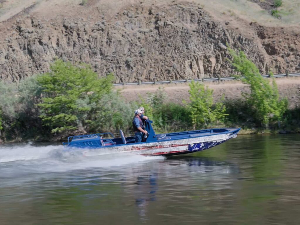 SJX jet boat on the river