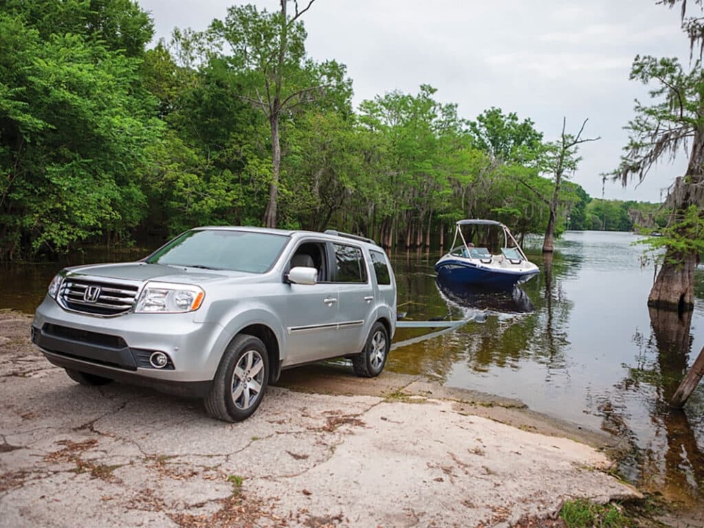 Launching a boat at the ramp