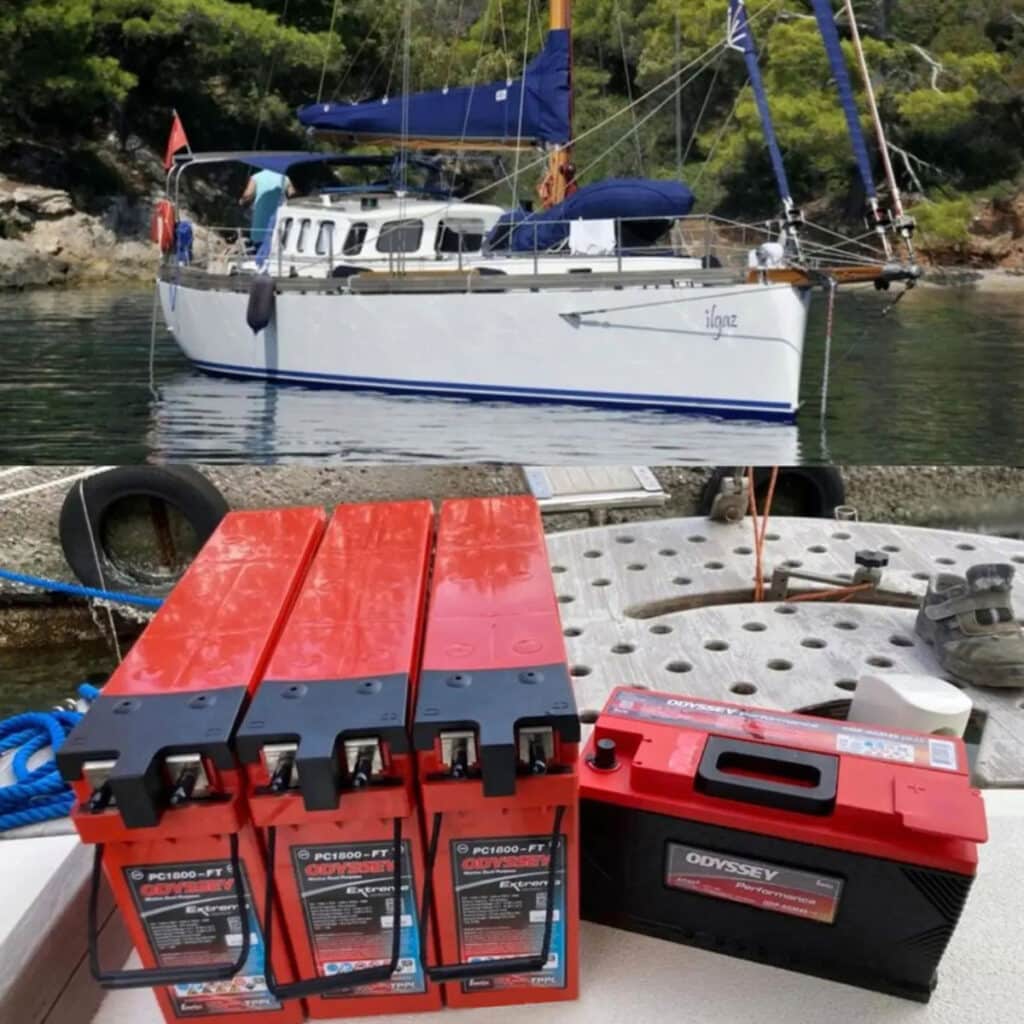 ODYSSEY batteries for a variety of boats