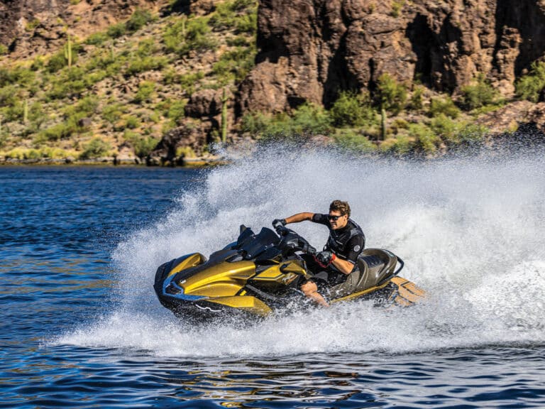 Kawasaki Jet Ski Ultra 160LX having fun