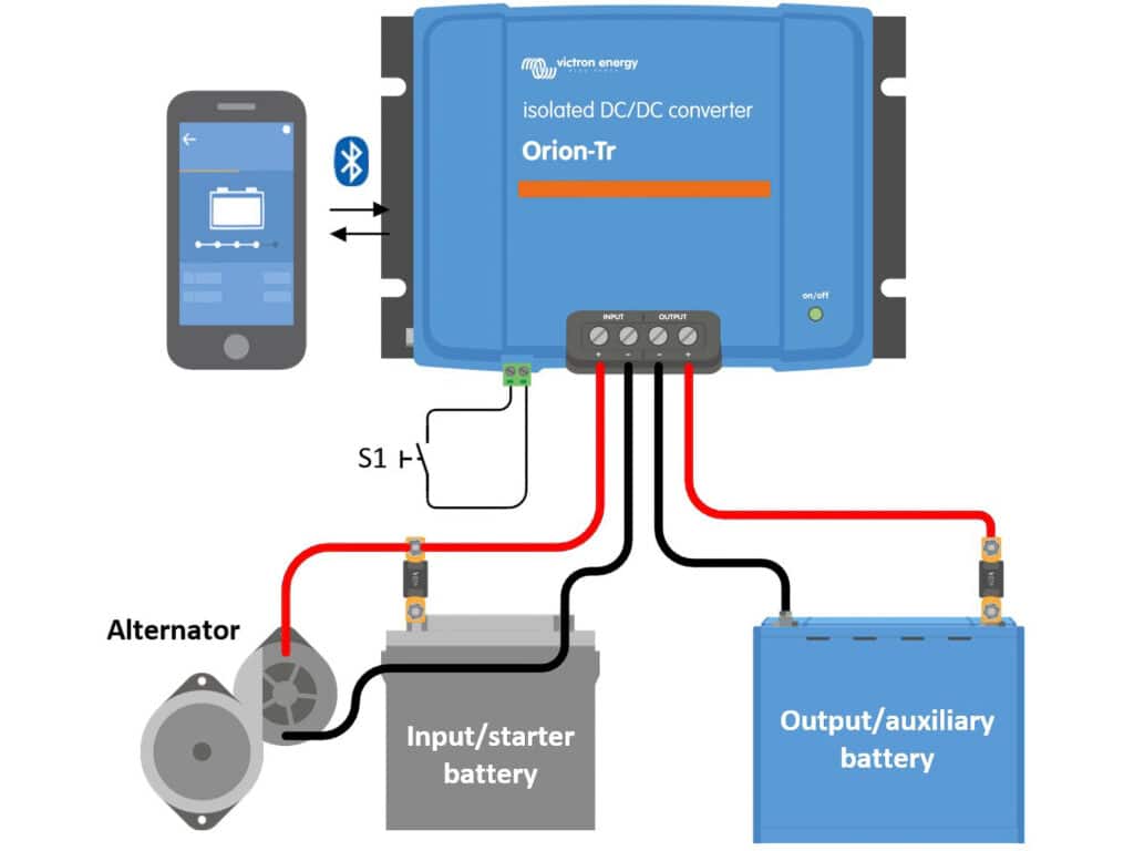 DC-to-DC charger schematic