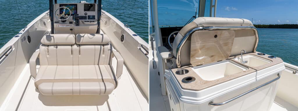 Boston Whaler 280 Dauntless helm seat