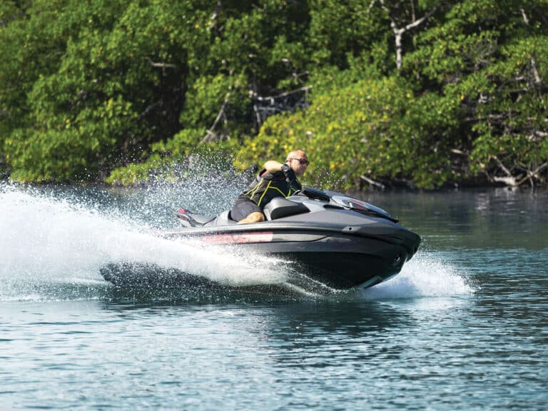 Sea-Doo GTR-X rocketing on the water