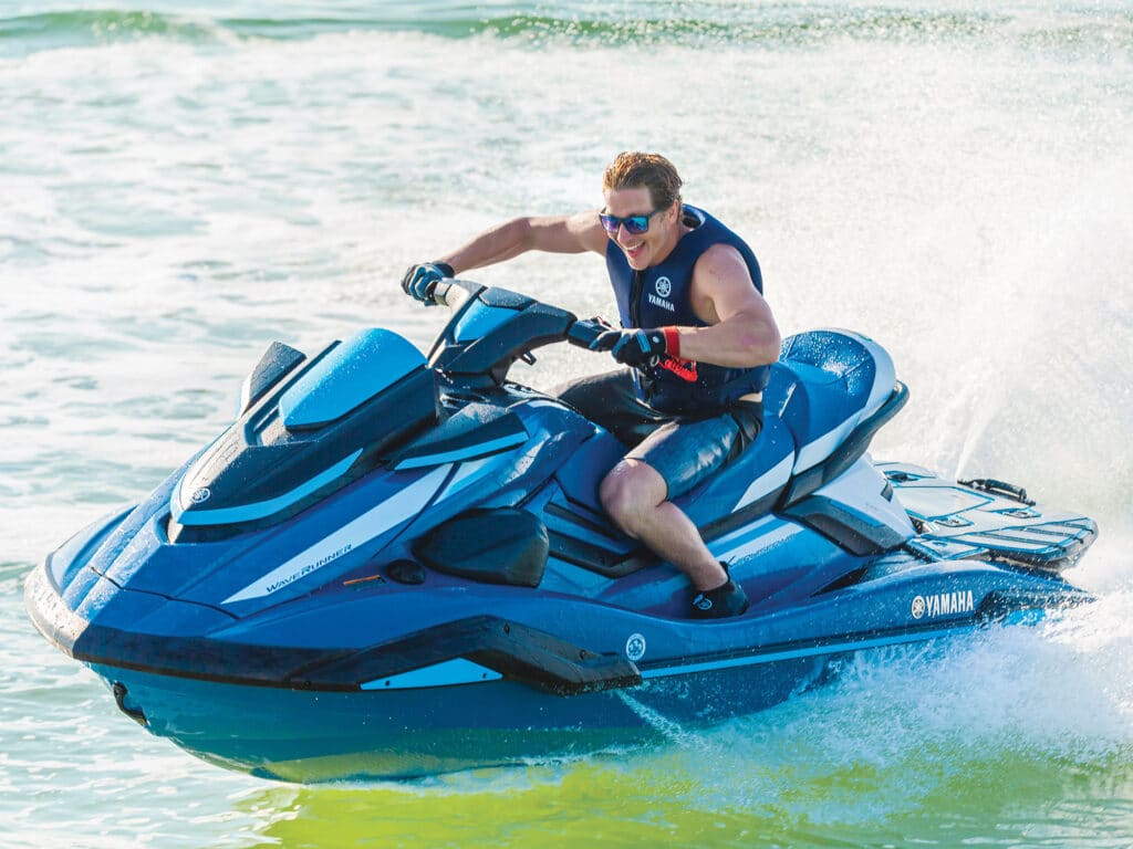 Yamaha FX Cruiser HO Waverunner running fast