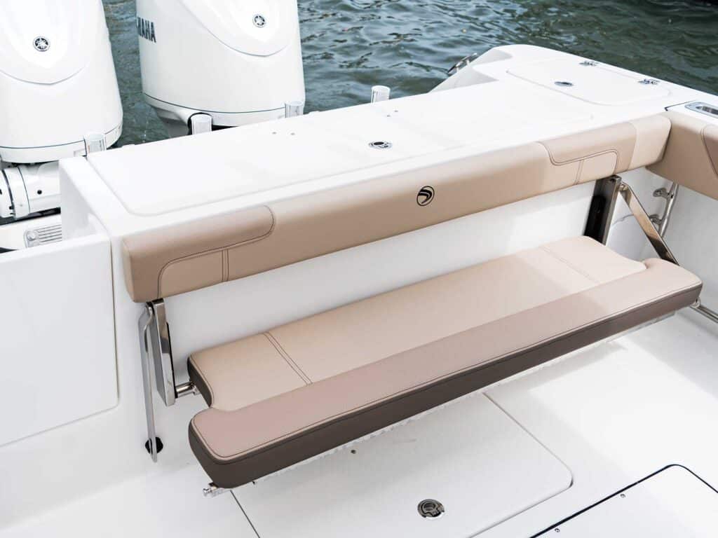 EdgeWater 325CC aft bench seat