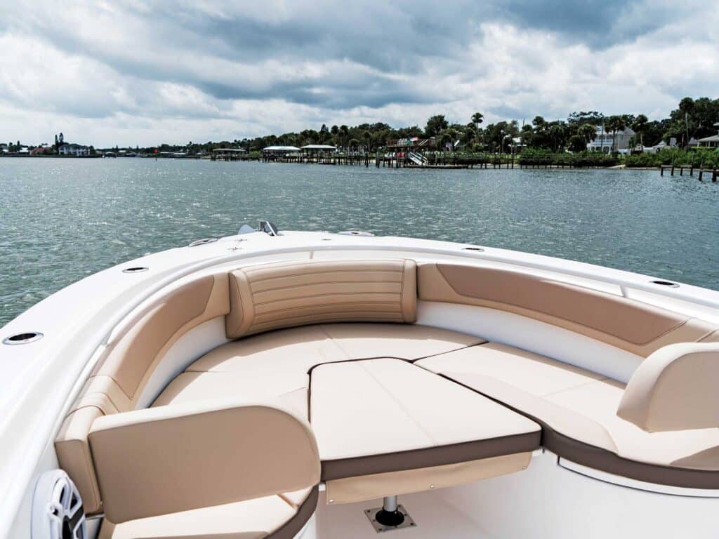 EdgeWater 325CC bow seating